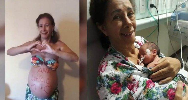 FDD6DDA64F94w768h410 Mulher de 64 anos dá à luz primeira filha em Minas Gerais, "Sonho realizado"